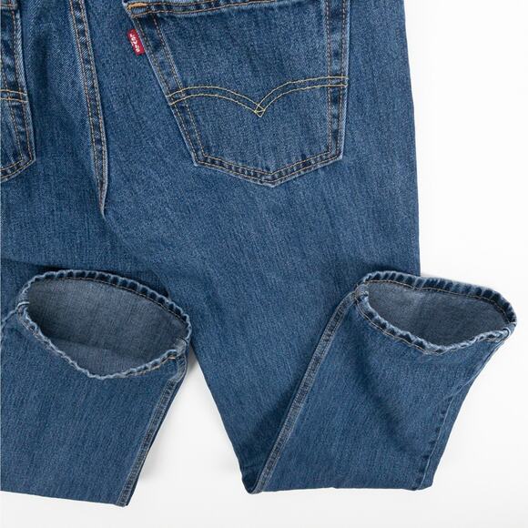 Levi’s 550 Relaxed Fit Straight Leg Jeans Men’s 31x34 Dark Wash Blue Workwear - Picture 5 of 13